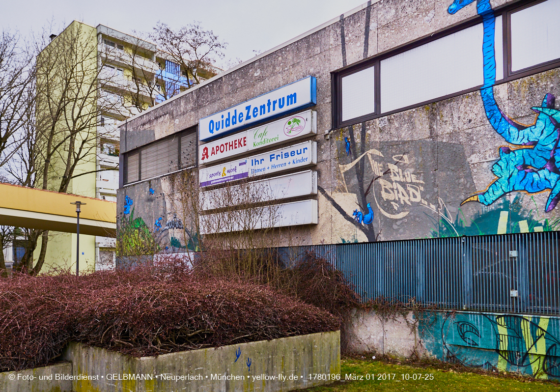 01.03.2017 - die Abrissbaustelle Quiddezentrum in Neuperlach